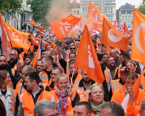 France-Wide Protest Demonstrations Draws Vast Numbers Marching In France